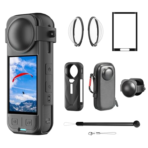 AAIOOEA Insta360 X5pANZT[Lbg Insta360 X5 یP[X KX YK[h KX XN[veN^[ VRx[X VRیJo[ YLbv