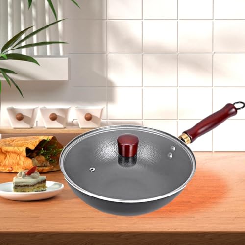 Wok de hierro con mango de madera 9.45 pulg miniatura 4