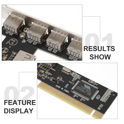 Adaptador PCIe a USB DOITOOL tarjeta de expansión de escritorio compatible con bus PCI de bits 5