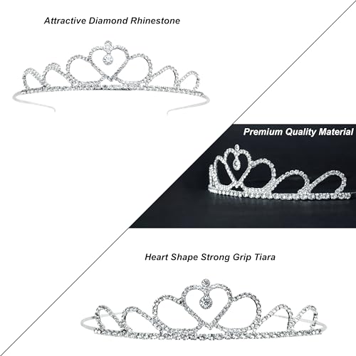 Image of DECOFY Birthday Sash & Crown Set - Princess Queen Tiara with Sash for Girls & Women, Suitable for All Age Groups, Birthday Party Accessories, Stylish & Reusable Celebration Wear