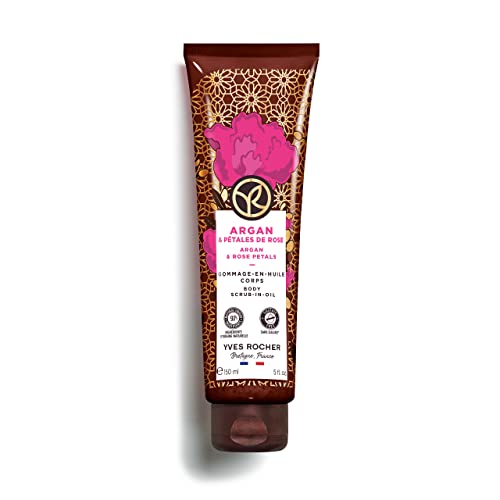 Yves Rocher Argan and Rose Petals Gommage Nourishing Body Scrub Oil - 150 ml. / 5 fl.oz.…