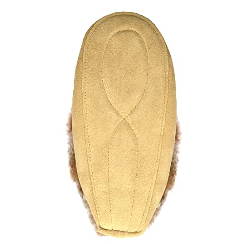 Native dechic Slippers Unisex Canada Made Moccasins Leather Slippers for Women Real Fur Slippers4