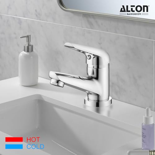 Image of ALTON MTX3615, Single Lever Basin Mixer | Bathroom Wash Basin Mixer Tap | Basin Tap | Silver
