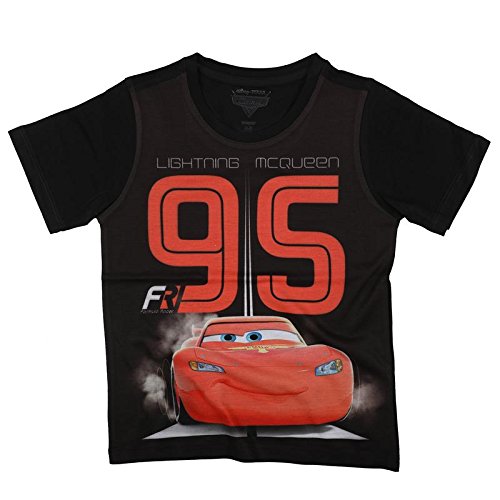 Image of Cars Boys' T-Shirt (DCR0054.2 5-6Y Black 5-6 Years)