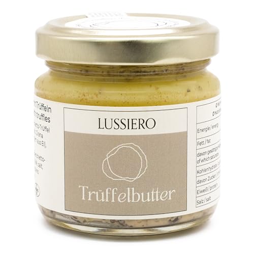 Lussiero Trüffelbutter mit echtem Weissem Bianchetto Trüffel Tuber Borchii 80g