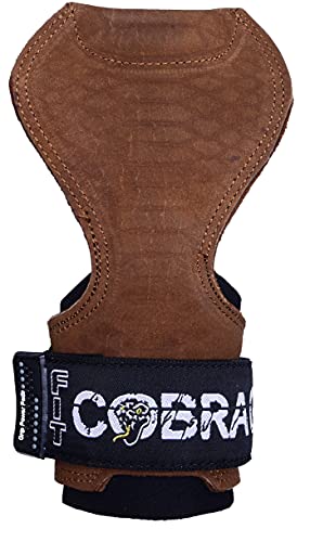 Image of Cobra Grips Weight Lifting Gloves with Adjustable Neoprene Padded Wrist Wraps - Heavy Duty Alternative to Power Lifting Hooks for Deadlifts