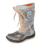 Die Stiefel sind aus hochwertigem PU-Leder gefertigt, das langlebig, stilvoll und leicht zu reinigen ist. Das Leder ist ebenfalls geschichtet, was zur allgemeinen Haltbarkeit der Stiefel beiträgt.