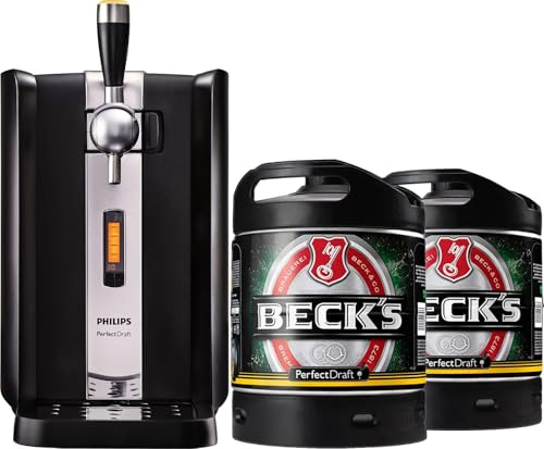 Tireuse à Bière PerfectDraft et 2 fûts 6L - 10 euros de consigne inclus - Idée cadeau (Beck's)