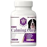 EQ K9 Calming Treats for Dogs, Reduce Stress & Anxiety, Fear, Hyperactivity & Barking, non drowsy with L-Theanine Skullcap Valerian Chamomile Vitamin B L-Tryptophan, 120 Dog Calming Tablets