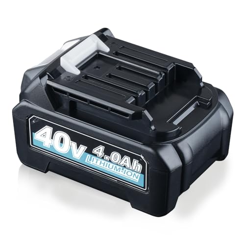 BL4040/BL4050 4.0Ah/4000mAh LithiumIon Battery Replacement for Makita 40V battery BL4050 BL4040 BL4025 BL4020 BL4080F, Compatible with Makita 40V cordless power tools.
