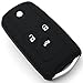 Produktbild Schlüssel Hülle HC für 3 Tasten Auto Schlüssel Silikon Cover von Finest-Folia (Schwarz)
