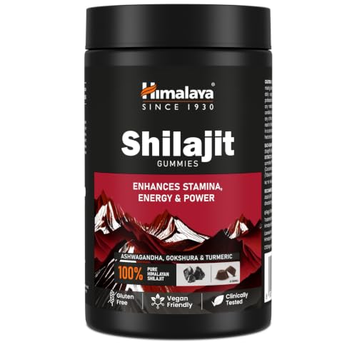 Himalaya Shilajit Gummies with KSM-66 Ashwagandha, Gokshura & Turmeric | Supports Energy, Stamina & Performance | 100% Pure Himalayan Shilajit | Pack of 60