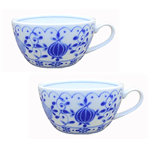 スープカップ 美濃焼 ロマンスオニオンスープカップ2個セット 軽量 ロイヤル オニオン 2個入り|和食器 陶器 三階菱