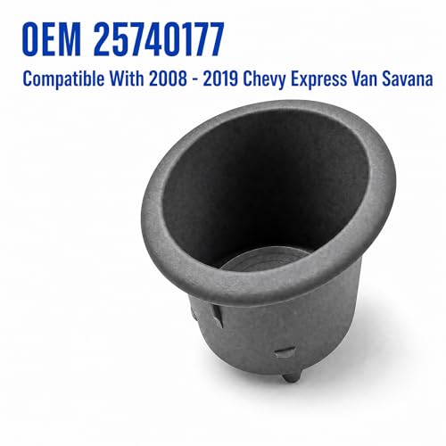 Portavasos lateral gris para Chevy Express Van 2008-2019 miniatura 2