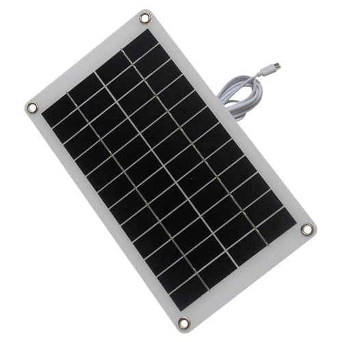YNPQTDS Panel Solar Impermeable Panel Solar Portátil Impermeable Cargador Alta Eficiencia para Teléfono Cámara Tableta Senderismo Jardín Camping