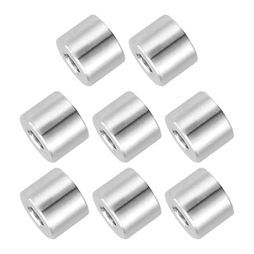 PATIKIL 8�� �X�y�[�T�[ �X�e�����X M6 ���a6 mm x �O�a14 mm x ����12 mm 304�X�e�����X�� (�˂��؂�Ȃ�) �ی^�X�y�[�T�[ �u�b�V���O �X�^���h�I�t �l�W �{���g