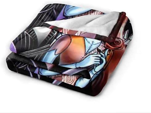 Ankeyoo Nightmare Christmas Super Soft Blanket Ultra Warm Throw Blanket Light Weight Blankets 61“ inch x50” inch Flannel Fleece for Couch Sofa Bed image 3