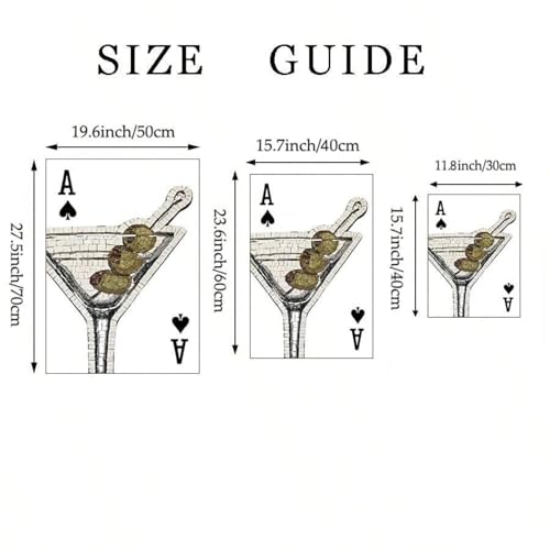 Poster Martini mosaïque minimaliste pour décoration chambre et bar - 4