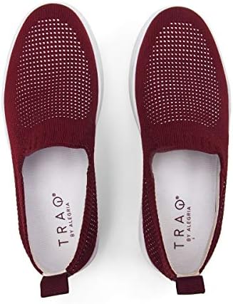 TRAQ by Alegria Women's Walking Shoes, Vino, 9 | Image 4