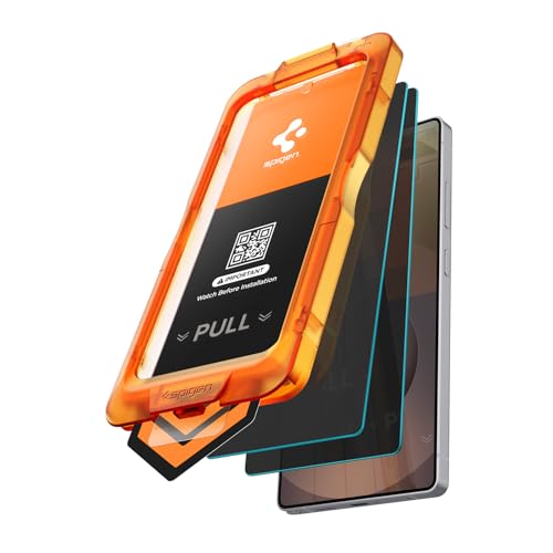 Image of Spigen AlignMaster S [Privacy] Tempered Glass Screen Guard for Galaxy S25 Ultra [2 Pack]