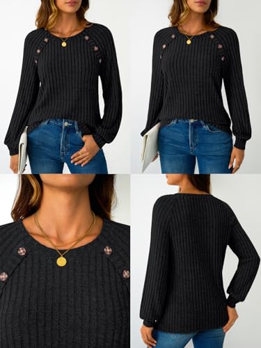 Image of LILLUSORY Womens Tops Long Sleeve Shirts Fall Lightweight Sweaters