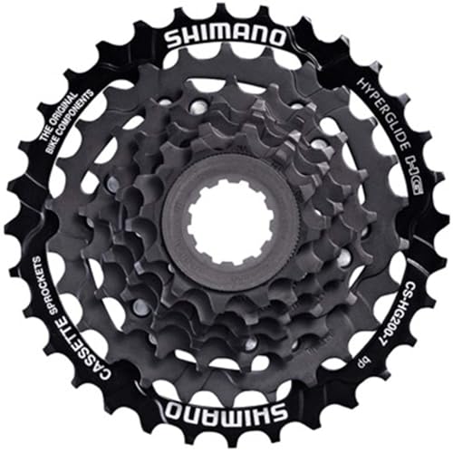 SHIMANO Unisex – Adult's Cshg200 Sprocket Cassette, Black, Standard Size