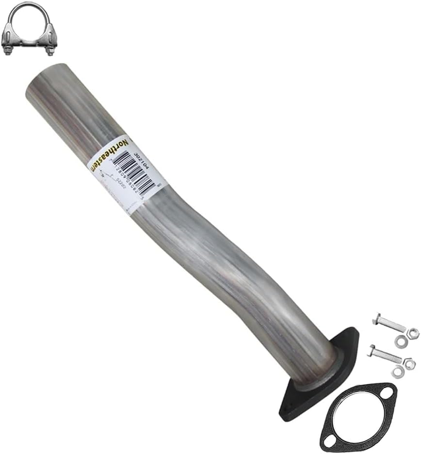 Exhaust Intermediate Pipe Compatible for 2005-2006 Buick Terraza 3.5L | Stainless Steel | Northeastern Exhaust | Free Clamp, Gasket, and Bolt Kit Included | Direct-Fit Replacement
