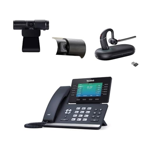 Teléfono Yealink SIP-T54W inalámbrico con pantalla a color y accesorios