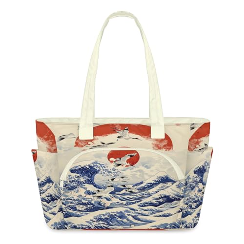Sac fourre-tout japonais femme : grand sac à main léger pour le travail et le sport