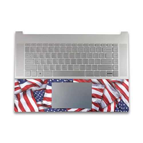 Image of Carbon Fiber Gaming Skin Compatible with HP Envy x360 16 inch (2023) - Patriot - Premium 3M Vinyl Protective Wrap Decal Cover - Easy to Apply | Crafted in The USA by MightySkins