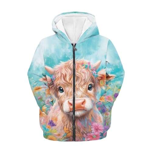 Cozeyat Girls Zip Up Hoodie Casual Long Sleeve Jacket Lightweight Sweatshirt with Pockets Fall Winter Outfits Clothes3