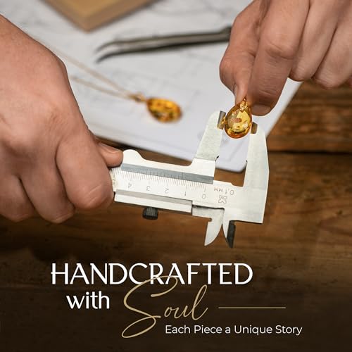 Leverback Amber Earrings for Women - Gold Plated Silver Closure 925, Sparkling Polished Drop Amber, Lightweight Natural Semi Precious Stone, Dainty Jewelry for Ladies4