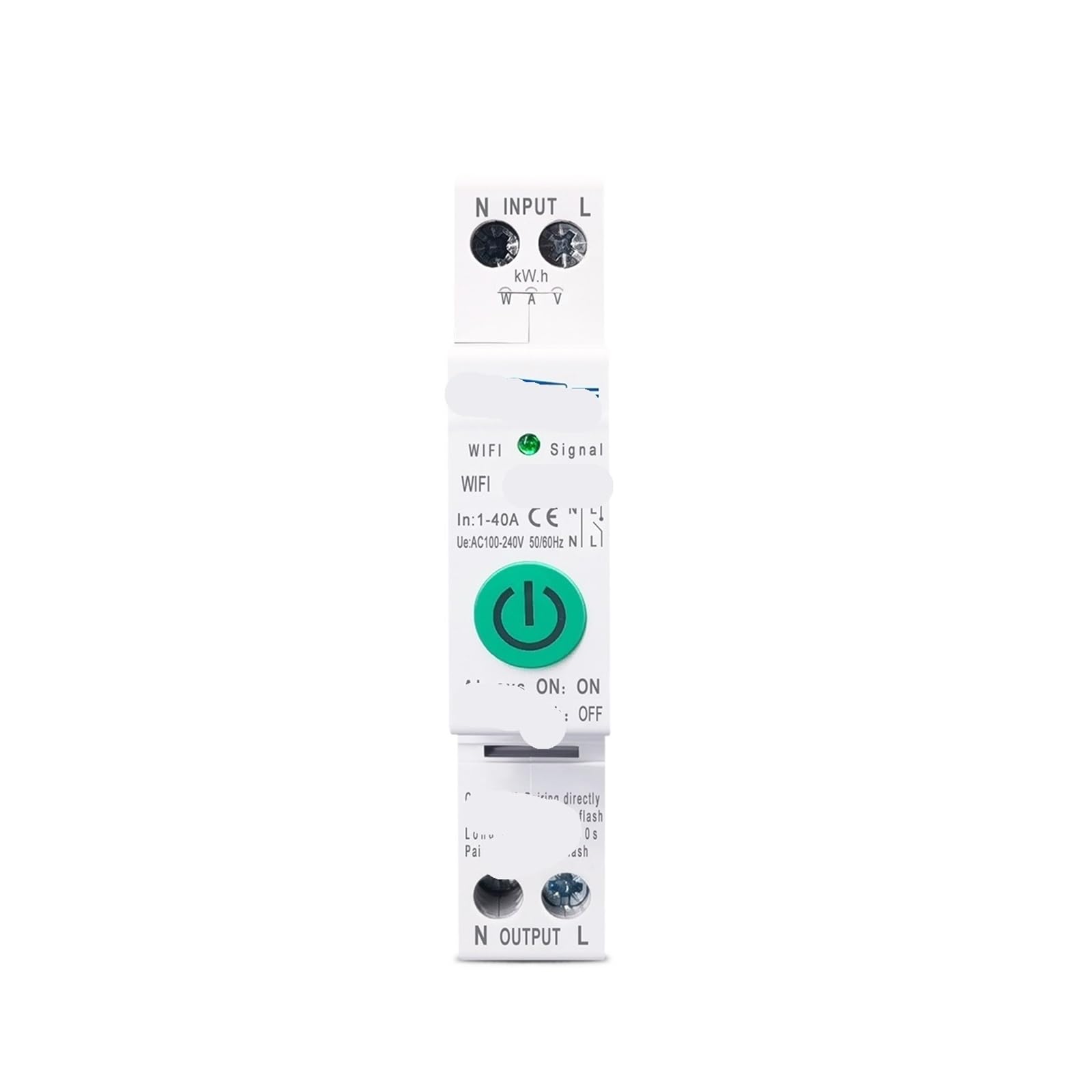 Compteur de consommation intelligent 40A disjoncteur connecté wifi Smartlife