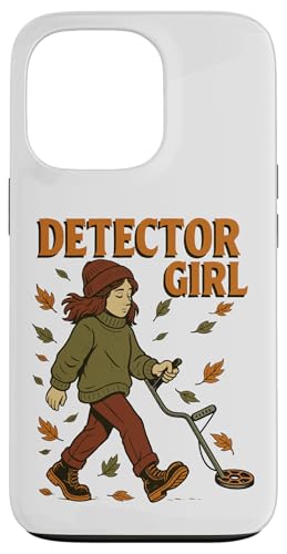 DETECTOR-GIRL, 金属探知機 アクセサリー 宝物を探す 金属探知機 スマホケース iPhone 13 Pro 用