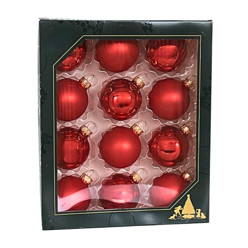 Lauschaer Christbaumschmuck - 12er Set Kugeln,...