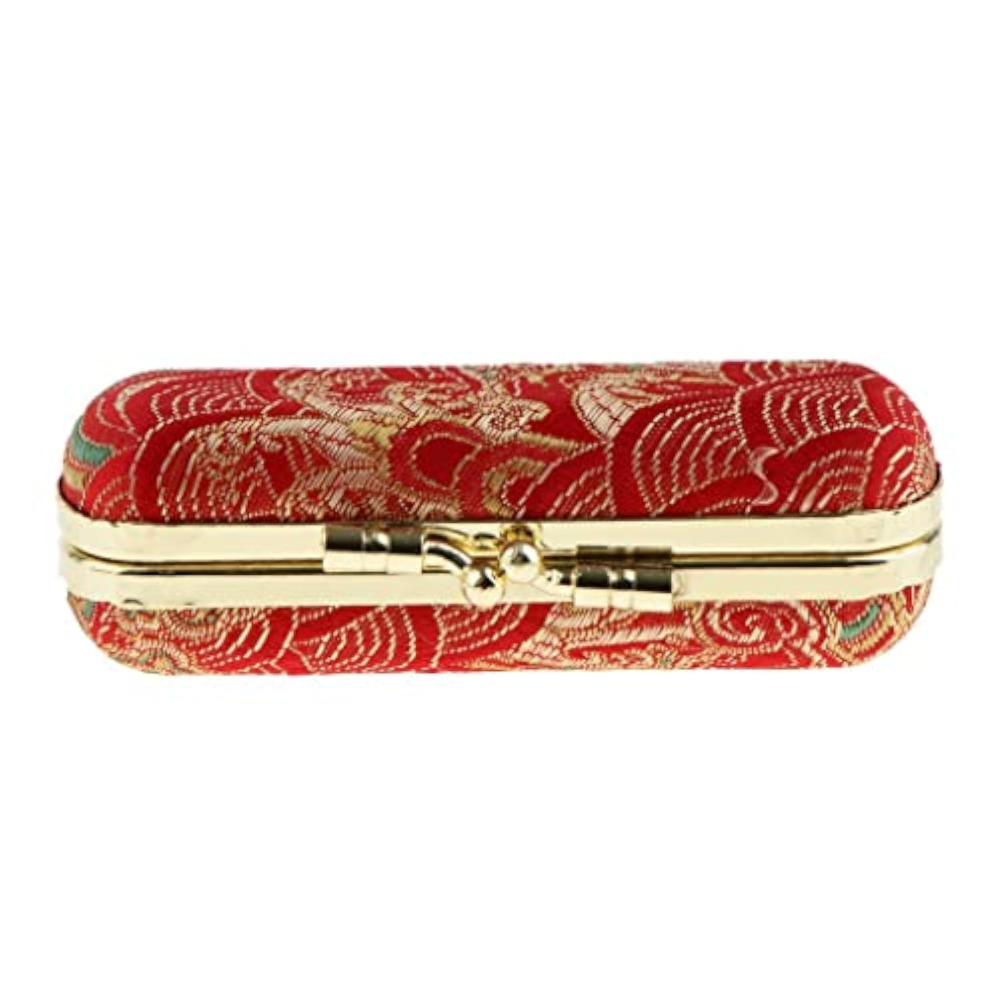 Embroidered Brocade Lipstick Case Holder, Cosmetic Storage Kit