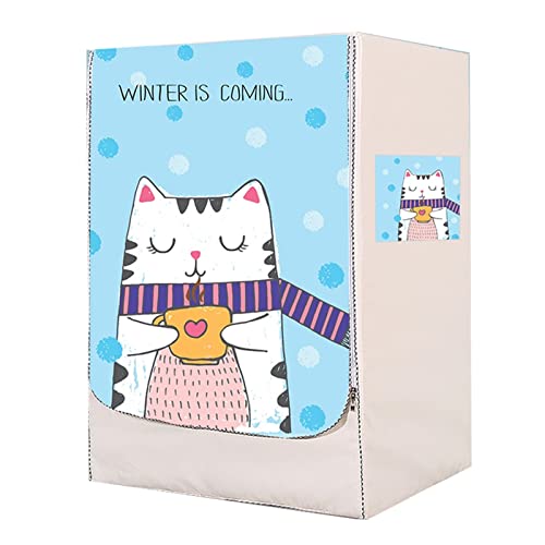 Washing Machine Cover Washing Machine Cover, Waterproof Cover Home Sunscreen Washing Dustproof Case for Front-Loading Machine for Home Appliances (Color : AA, Specification : 60x50x85cm M)