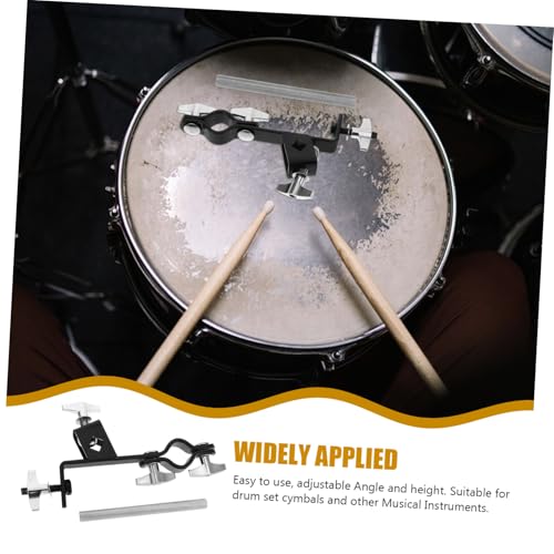 Soporte extensible para cowbell y platillo Toddmomy – Abrazadera estable para batería, compatible con cowbell y cymbal miniatura 3