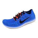Nike Free RN Flyknit (GS) Laufschuhe, Kinder, Blau, 35 1/2