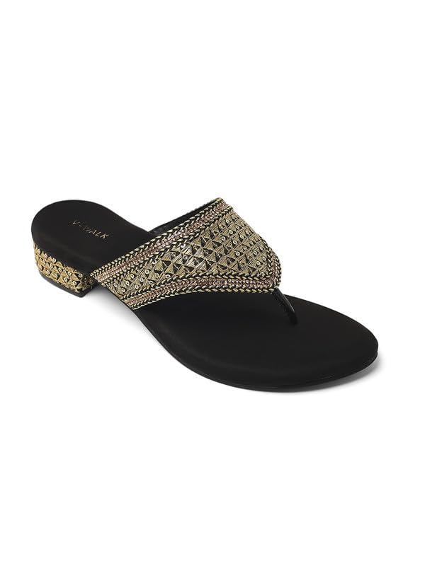 Big Size Ethnic Embellished Traditional Slip-On Footwear for Women – Festive & Wedding Wear-image-39