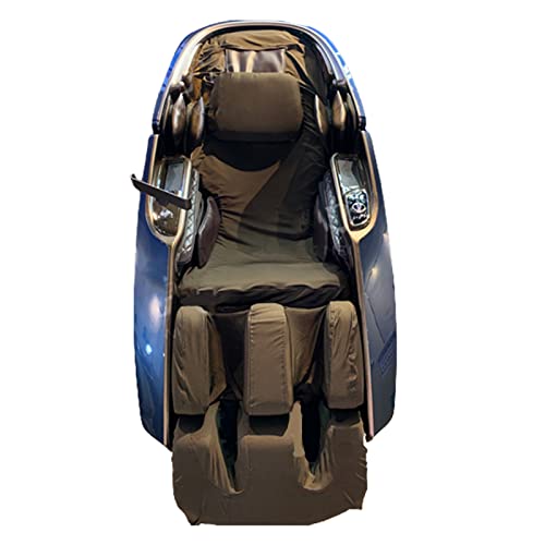 FBKPHSS Massage Chair Recliner Cover with Zero Gravity, Full Body Massage Chair Cover Skin-Friendly Washable Elastic Cloth Dust Cover Free Headrest Cover,Brown,A+B