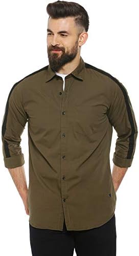 Campus Sutra Men Solid Stylish New Trends Casual Regular Fit Spread Shirt