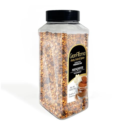 GranAroma Mesquite Seasoning, BBQ & Dry Rubs, Smoky Flavor, Versatile Spice Blend (1.65 Pound)