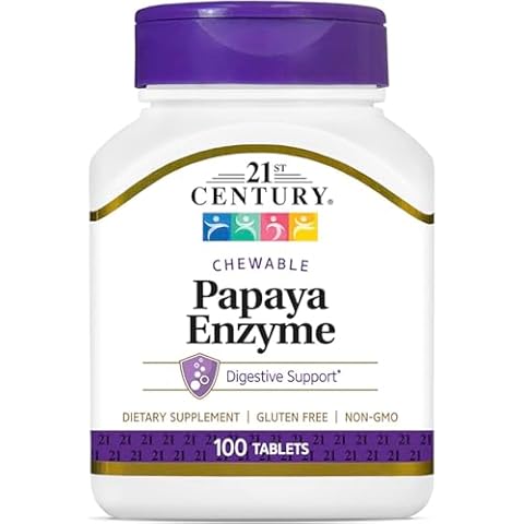 21st Century Papaya Enzyme Chewable Tablets Cover