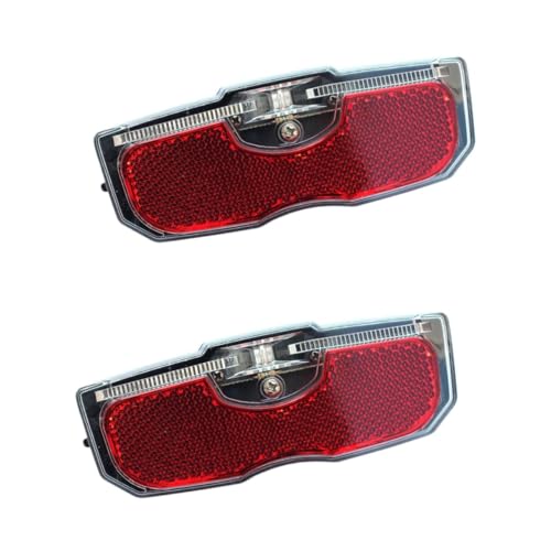 Mikikit 2pcs Bike Tube Reflector Spoke Reflector for Bike Night Safety Light Easy to Use No Battery Required Reflective Strip