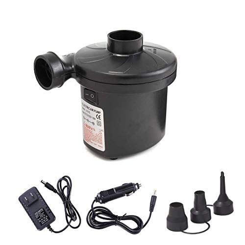 Electric Air Pump, Ledoo Air Pump Air Mattress Pump for Inflatable Blow up Pool Raft Bed Boat Toy Exercise Ball,Quick-Fill AC Inflator Deflator with 3 Nozzles,220V AC/12V DC Electric Air Pump, Ledoo Air Pump Air Mattress Pump for Inflatable Blow up Pool Raft Bed Boat Toy Exercise Ball,Quick-Fill AC Inflator Deflator with 3 Nozzles,220V AC/12V DC