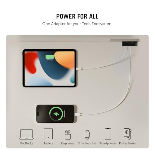 Image of DailyObjects POP 45W Wall Charger Adapter with Foldable Pins|USB-C Dual Port Power Output|Fast Charging|GaN5|Slim|Support iPhone 12 13 14 15 16 pro Max, Android,ipad,Samsung,oneplus|Lightweight-Black