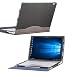 For Microsoft Surface Book 2 15 inch Cover Case, PU Leather Detachable Protective Folio Case For 15 Inch Microsoft Surface Book 2 (15" Surface book 2, Grey)