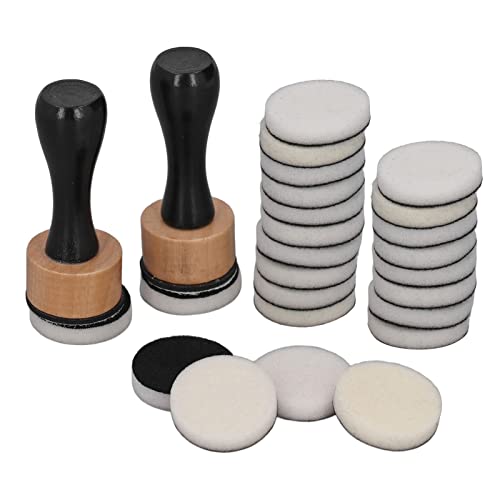 Mini Ink Blending Tool, Paints Mixing Tool, 24Pcs Domed Sponge Foam Refills Paint Sponges with 24 Replacement Pads for Scrapbooking Craft Rubber Stamping Card Making Embossing