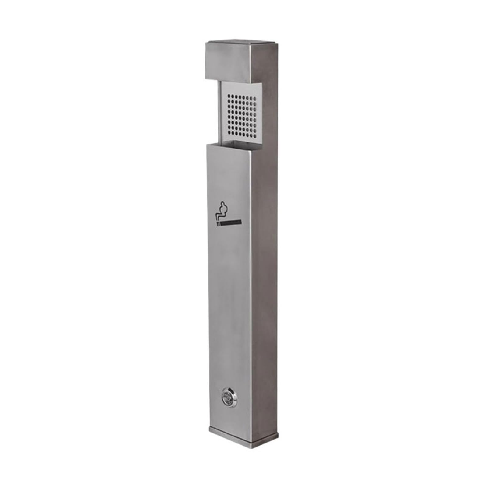 Stand ashtray Stainless Steel Ash Pillar Wall-mounted Ashtray for Outdoors Public Smoking Area Pillar